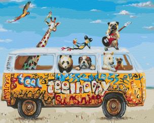 Opakowanie Malowanie po numerach  Wycieczka latem