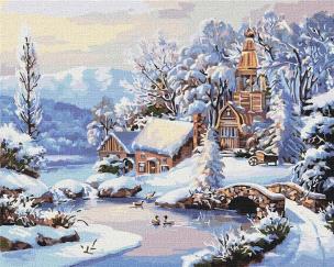 Opakowanie Malowanie po numerach - Zimowy poranek 40x50cm