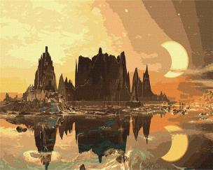 Opakowanie Malowanie po numerach - Złote Miasto 40x50cm