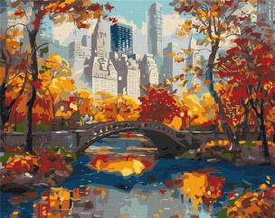 Opakowanie Malowanie po numerach - Złoty park 40x50cm