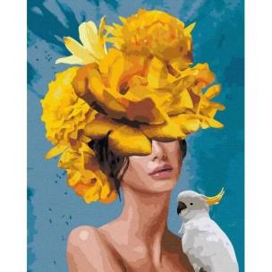 Opakowanie Malowanie po numerach - Żółty kwiat 40x50cm