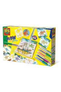 Malowanie przez dmuchanie Dinozaur. Wydawca: SES Creative. Multiszop.pl Opakowanie Malowanie przez dmuchanie Dinozaur