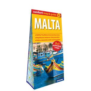 Malta laminowany map&guide 2w1 przewodnik i mapa. Autor: Fundowicz-Skrzyńska Agnieszka. Multiszop.pl Okładka książki Malta laminowany map&guide 2w1 przewodnik i mapa