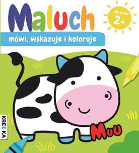 Maluch mówi, wskazuje i koloruje. Muu. Autor:   Praca zbiorowa. Multiszop.pl Okładka książki Maluch mówi, wskazuje i koloruje. Muu
