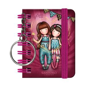 Mały Kołonotatnik z Breloczkiem Fireworks. Wydawca: Santoro. Multiszop.pl Opakowanie Mały Kołonotatnik z Breloczkiem Fireworks