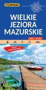 Map. tur.- Wielkie Jeziora Mazurskie lam. 1:50 000. Autor:   Praca zbiorowa. Multiszop.pl Okładka książki Map. tur.- Wielkie Jeziora Mazurskie lam. 1:50 000