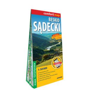 Mapa - Beskid Sądecki 1:50 000. Autor:   Praca zbiorowa. Multiszop.pl Okładka książki Mapa - Beskid Sądecki 1:50 000