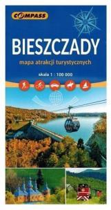 Okładka książki Mapa - Bieszczady 1:100 000