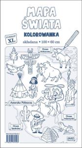 Opakowanie Mapa Świata Kolorowanka XL 2 sztuki