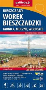 Okładka książki Mapa tur. - Worek Bieszczadzki, Tarnica... w.2024