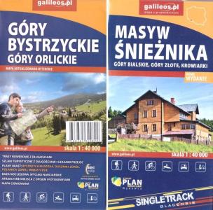 Mapa tur. - Ziemia Kłodzka na dwóch mapach. Autor: Opracowanie zbiorowe. Multiszop.pl Okładka książki Mapa tur. - Ziemia Kłodzka na dwóch mapach