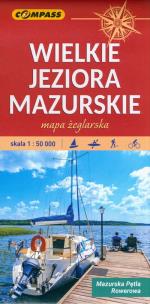 Okładka książki Mapa turys. - Wielkie Jeziora Mazurskie 1:50 000