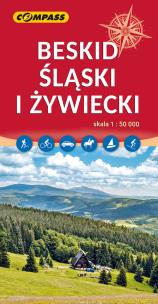 Okładka książki Mapa turystyczna - Beskid Śląski i Żywiecki w.2023