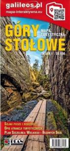 Mapa turystyczna - Góry Stołowe 1:30 00. Autor: Opracowanie zbiorowe. Multiszop.pl Okładka książki Mapa turystyczna - Góry Stołowe 1:30 00
