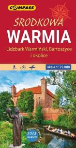 Okładka książki Mapa turystyczna - Środkowa Warmia 1:75 000