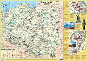 Mapa w tubie: Polska (dla dzieci). Autor: Opracowanie zbiorowe. Multiszop.pl Okładka książki Mapa w tubie: Polska (dla dzieci)