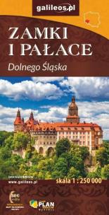 Okładka książki Mapa - Zamki i pałace Dolnego Śląska 1:250 000