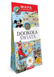 Mapy z naklejkami. Dookoła świata. Autor: Adamczak Agata, Kodyniak Anna. Multiszop.pl Okładka książki Mapy z naklejkami. Dookoła świata
