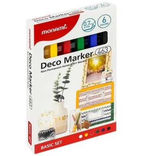 Opakowanie Marker akrylowy Deco 463 XF 6kol MONAMI