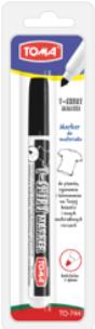Marker do T-shirtów czarny. Wydawca: TOMA. Multiszop.pl Opakowanie Marker do T-shirtów czarny