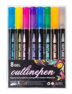 Opakowanie Marker outline Shine 8 kolorów