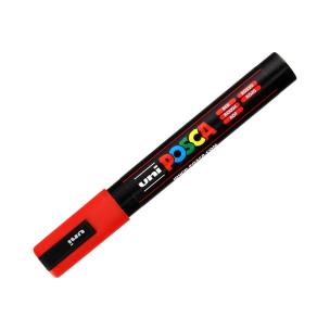 Opakowanie Marker PC-5M czerwony Posca Uni paczka 12 szt.