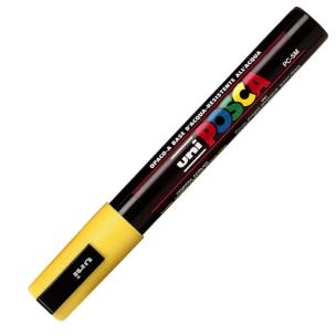 Opakowanie Marker PC-5M żołty Posca Uni paczka 12 szt.