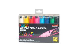 Opakowanie Marker PC-8K 16 kolorów Posca Uni