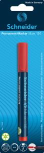 Opakowanie Marker permanentny okrągła końcówka Schneider Maxx 130 czerwony blister