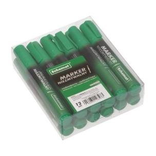 Opakowanie Marker permanentny ścięty zielony (12szt)