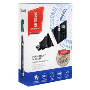 Marker permanentny zielony (12szt) MemoBe. Wydawca: MemoBe. Multiszop.pl Opakowanie Marker permanentny zielony (12szt) MemoBe