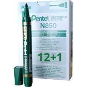 Opakowanie Marker permenentny z okrągłą końcówka N850, zielony x 12