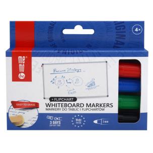 Marker suchościeralny 4 kolory MemoBe. Wydawca: MemoBe. Multiszop.pl Opakowanie Marker suchościeralny 4 kolory MemoBe