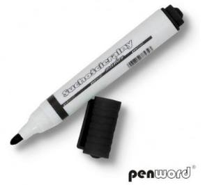 Opakowanie Marker suchościeralny czarny (12szt)