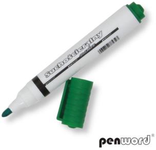Opakowanie Marker suchościeralny zielony (12szt)