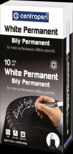 Marker White Permanent 8586 biały (10szt). Wydawca: Centropen. Multiszop.pl Opakowanie Marker White Permanent 8586 biały (10szt)