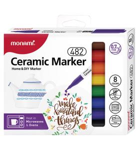 Opakowanie Markery do ceramiki 8kol MONAMI