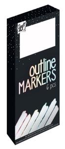Opakowanie Markery konturowe 6 kolorów