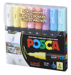 Opakowanie Markery PC-1M 8 kolorów pastelowe kolory