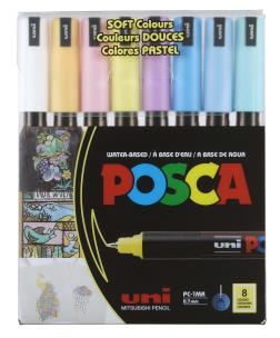 Opakowanie Markery PC-1MR soft colors pastelowe kolory Posca Uni