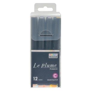 Markery permanentne z końcówką pędzelkową 12szt. Wydawca: Marvy. Multiszop.pl Opakowanie Markery permanentne z końcówką pędzelkową 12szt