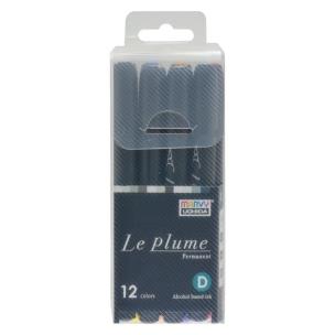 Opakowanie Markery permanentne z końcówką pędzelkową 12szt