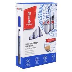 Markery suchościeralne niebieski (12szt) MemoBe. Wydawca: MemoBe. Multiszop.pl Opakowanie Markery suchościeralne niebieski (12szt) MemoBe