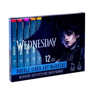 Opakowanie Markery trójkątne dwustronne 12kol Wednesday ASTRA