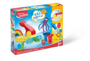 Opakowanie Masa plastyczna 4x56g + akcesoria do wyciskania Creativ