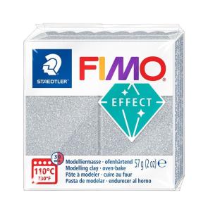 Masa termoutwardzalna Fimo 57g srebrny błyszczący. Wydawca: STAEDTLER. Multiszop.pl Opakowanie Masa termoutwardzalna Fimo 57g srebrny błyszczący