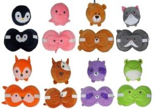 Opakowanie Maska poduszka zwierzęta MIX