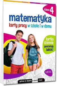 Matematyka SP 4 Karty pracy w szkole i w domu. Autor: Dorota Kożuch. Multiszop.pl Okładka książki Matematyka SP 4 Karty pracy w szkole i w domu