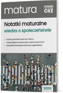 Okładka książki Matura 2025 Wiedza o społeczeństwie Notatki zakres rozszerzony