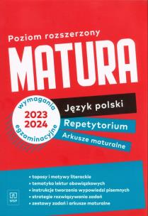 Okładka książki Matura. Repetytorium i arkusze. J. polski ZR WSIP